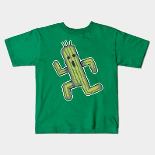 Cactuar Pixel Art Kids T-Shirt